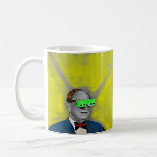 未来を見る コーヒーマグカップ (左)