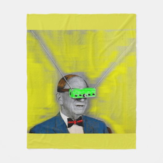 未来を見る フリースブランケット (正面)