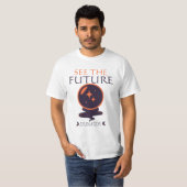 未来を見る 水晶玉 占い ハロウィン Tシャツ (正面フル)