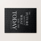 未来インスパイアのやる気を起こさせる引用文 ジグソーパズル (横)