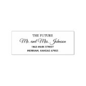 未来エレガントな結婚式差出人住所 ラバースタンプ (インプリント)