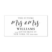 未来エレガントのミセス結婚ズ差出人住所 セルフインキングスタンプ (デザイン)