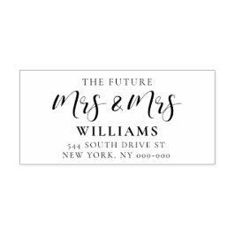 未来エレガントのミセス結婚ズ差出人住所 セルフインキングスタンプ
