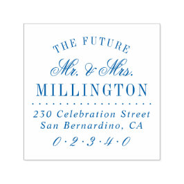 未来エレガントのミセス結婚差出人住所 セルフインキングスタンプ