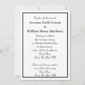 未来エレガントのミセス・モノグラム結婚式招待状 招待状 (裏面)