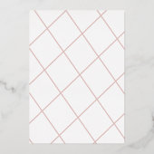 未来エレガントミセスブライダルシャワーバラゴールドフォイル 箔招待状 (裏面)