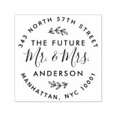 未来カスタムのミセスの結婚差出人住所 セルフインキングスタンプ (デザイン)
