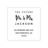 未来カスタムの差出人住所 ラバースタンプ (インプリント)