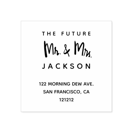 未来カスタムの差出人住所 ラバースタンプ (インプリント)