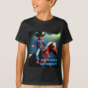 未来カラフルのカウボーイ・キッドTシャツ Tシャツ