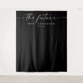 未来クラシックのミセス・ブライダルシャワー背景 タペストリー (正面)