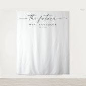 未来クラシックのミセス・ブライダルシャワー背景 タペストリー (正面)