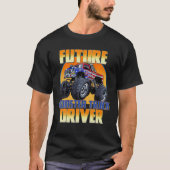 未来クール素晴らしのモンスタートラック運転士モンスターT Tシャツ (正面)
