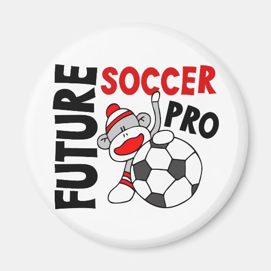 未来サッカープロ靴下モンキー マグネット (正面)