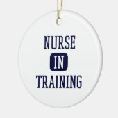 未来ナース看護学校の研修ナース セラミックオーナメント (左)
