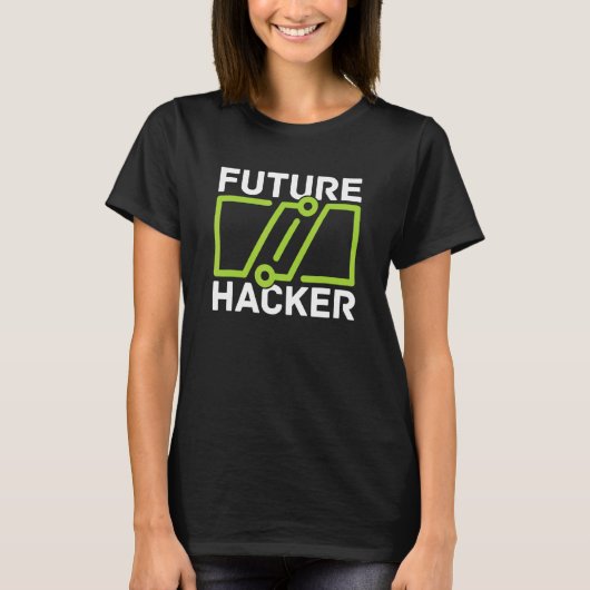 未来ハッカー開発者ソフトウェアプログラマーCodin Tシャツ (正面)