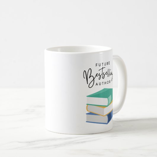 未来ベストセラー作家マグ コーヒーマグカップ (正面右)