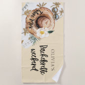 未来ミセスバチェロレッテ週末熱帯 ビーチタオル (正面)