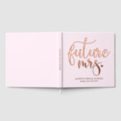 未来モダンのミセスブライダルシャワー ゲストブック (全面)