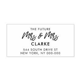未来モダンのミセス結婚ズ差出人住所 ラバースタンプ