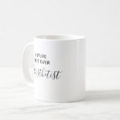 未来モダンの最高のプロセスト コーヒーマグカップ (正面左)