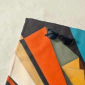 未来主義抽象芸術幾何学 ビーチタオル (インサイチュ)