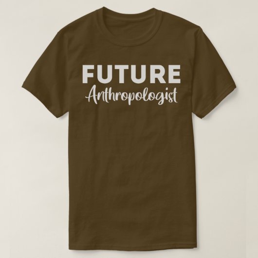 未来人類学人類学ことわざ Tシャツ (デザイン正面)