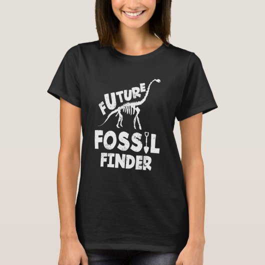 未来化石ファインダー古生物学者 Tシャツ (正面)