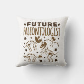 未来古生物学者の古生物学恐竜の骨 クッション (裏面)