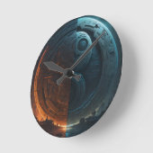 未来型ウォールクロック陰陽 ラウンド壁時計 (傾斜)