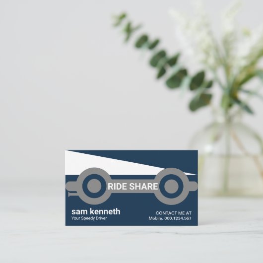 未来型タクシー乗降共有運転手 名刺 (スタンド正面)