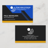 未来型ダイナミックカラフルコンピュ素晴らしータ 名刺 (正面/裏面)