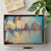 未来型ディストピア都市AIが生成絵画した 薄葉紙 (ギフト)