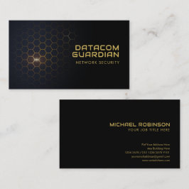 未来型六角パターンハイテク |モダン | 名刺