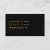 未来型六角ライトハイテク |モダン | 名刺 (裏面)