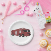 未来型消防車 ペーパープレート (パーティー)