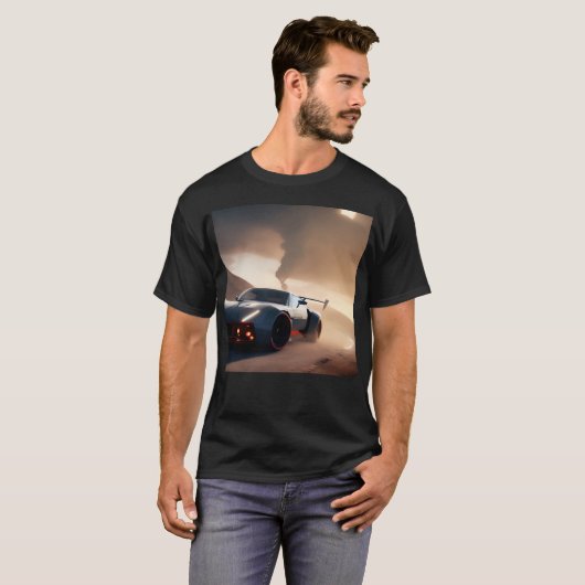 未来型車1 Tシャツ (正面フル)
