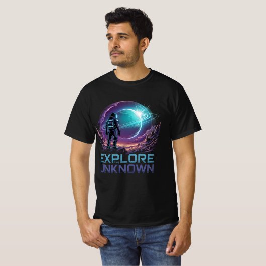 未来宇宙飛行士 – Sci-Fi宇宙冒険 Tシャツ (正面フル)
