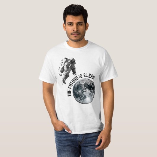 未来宇宙飛行士 | The Future Is Bleak Tシャツ (正面フル)