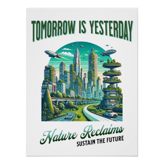 未来市地球に優しデザイン。 ポスター (正面)