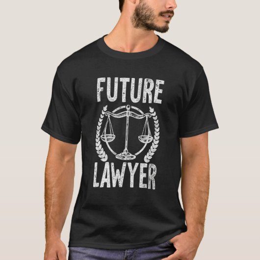 未来弁護士法学院弁護士Tee女性男性記 Tシャツ (正面)