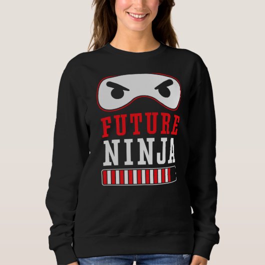 未来忍者傭兵手裏剣国井忍Ninj スウェットシャツ (正面)