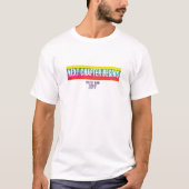 未来志向のモダン・レインボー・グラッドシャツ Tシャツ (正面)