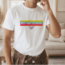 未来志向のモダン・レインボー・グラッドシャツ Tシャツ