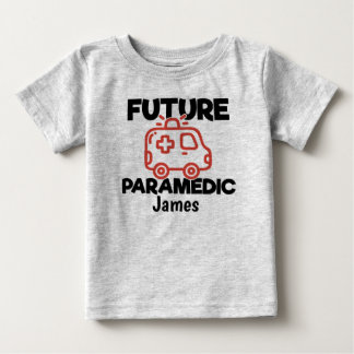 未来救急医療隊員パーソナライズされた救急車 ベビーTシャツ