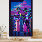 未来時計 – Ken Gage Art ポスター (キッチン)