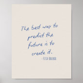 未来最高のを予測する方法は…前向き ポスター (正面)