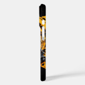 未来派のサイバーイエローキャットカバー Case-Mate iPhoneケース (裏面 / 左)