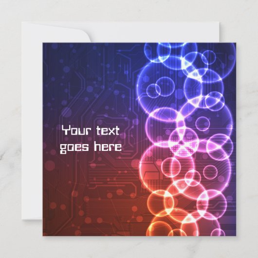 未来派のデザインの招待 招待状 (正面)