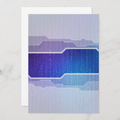 未来派のデザインの招待 招待状 (正面/裏面)